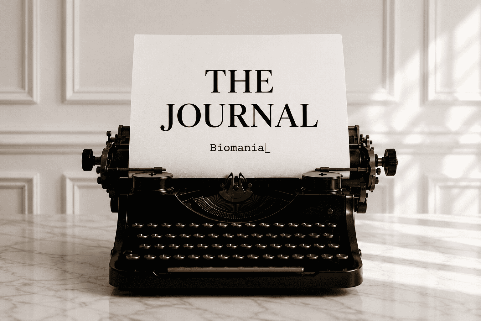 Machine à écrire vintage — The Journal Biomania
